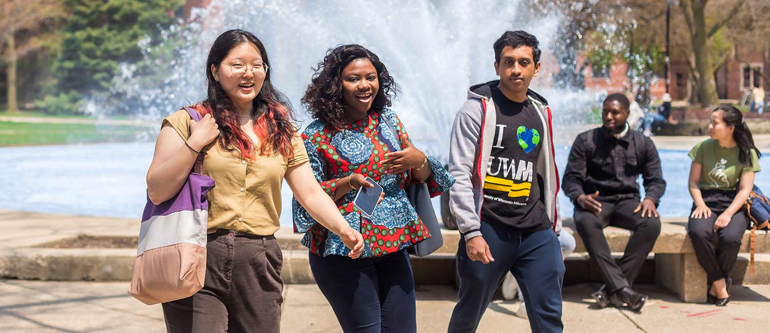 International students on a Turkish university campus